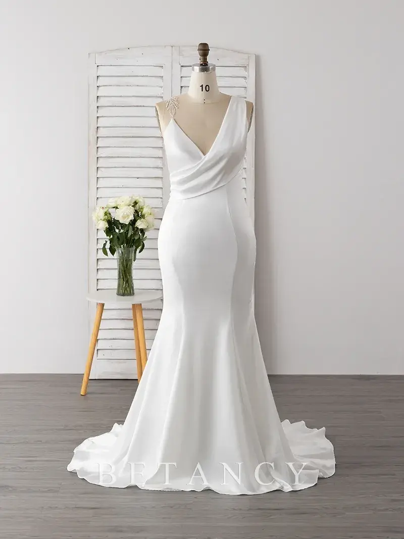 Création robe de mariée sirène