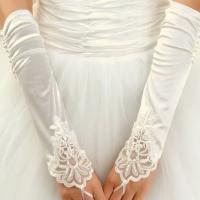 gant mariée blanc