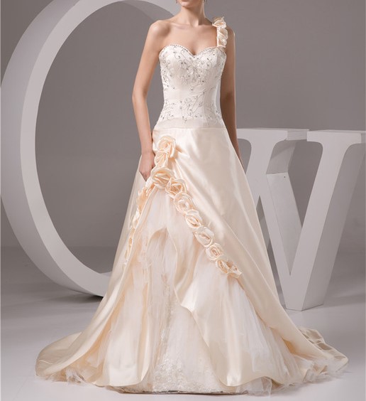 2016 champagne de luxe robe de noiva robe de mariage robe de mariee une ligne broderie jpg 640x640