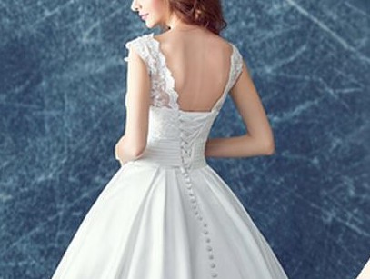 2016 mat satin plus la taille robe de mari eacute 2