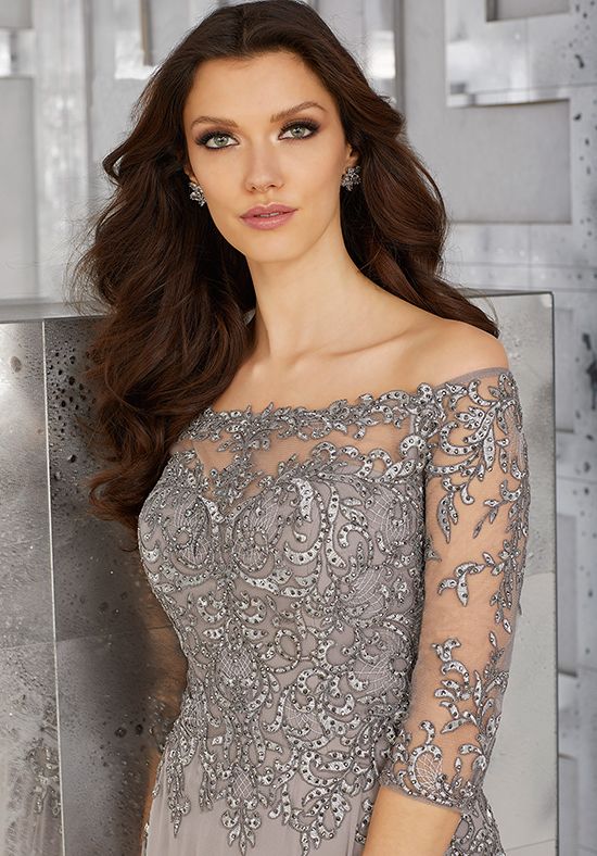 robe de soirée couleur taupe