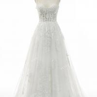 Corset lace wholesale bridal gown 4