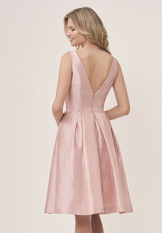 Robe de demoiselle d'honneur courte satin