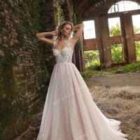 Floral sweetheart corset wedding dress 2