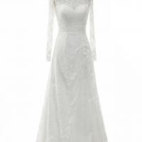 Handmade sophisticated shimmering sequinned lace bridal gown 4