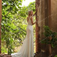 High slit wedding gown 3