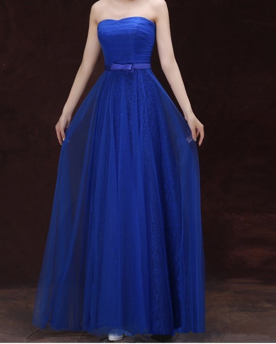 robe de soirée bleu roi