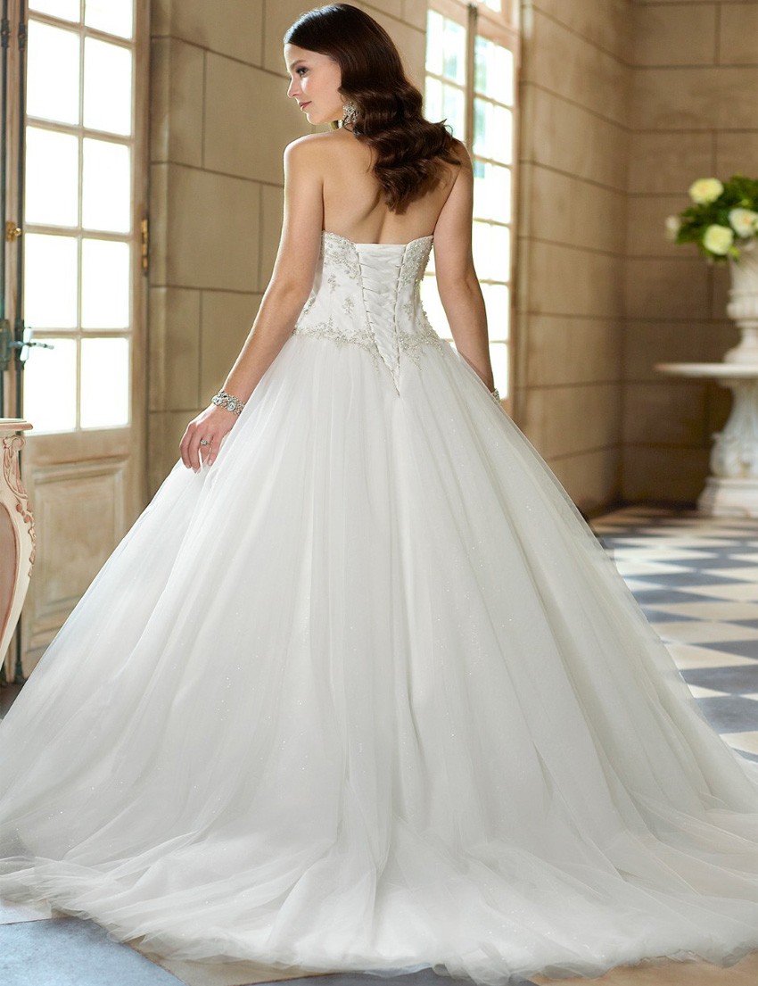 robe de mariée tissu tulle paillettes