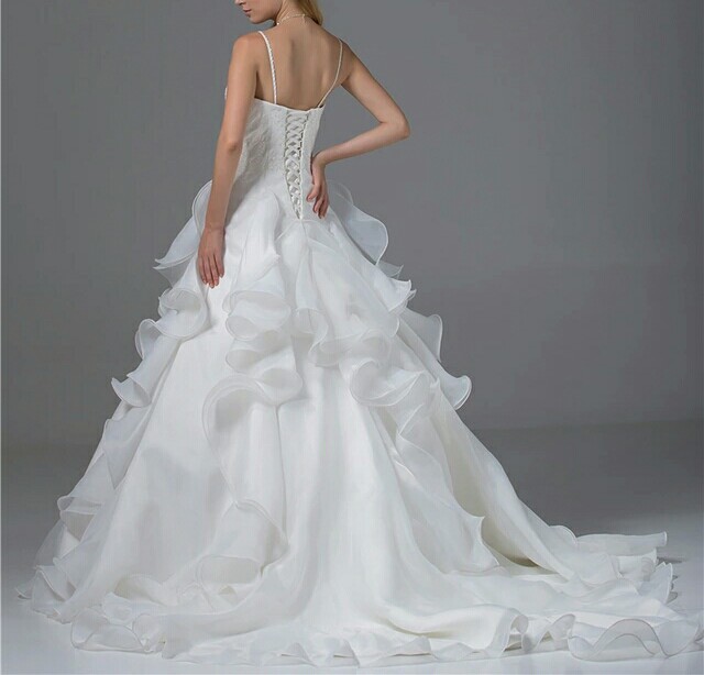 robe de mariée tissu organza blanche