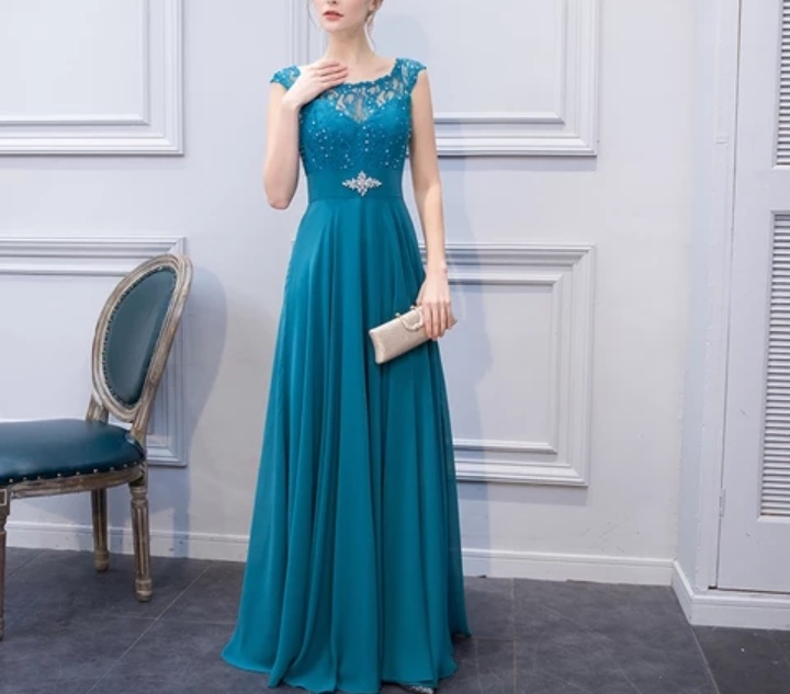 Robe du soir verte