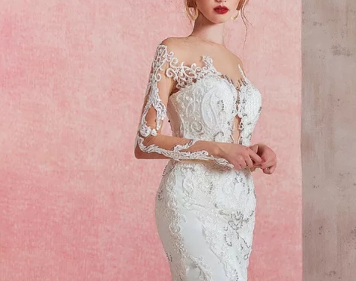 Corsage robe sirène
