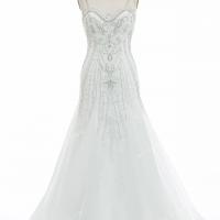 Luxury beaded mermaid handmade wholesale wedding dress 4