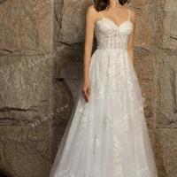 Pretty ivory sweetheart wholesale bridal gown 2
