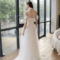 Stunning choker neck bridal gown 3