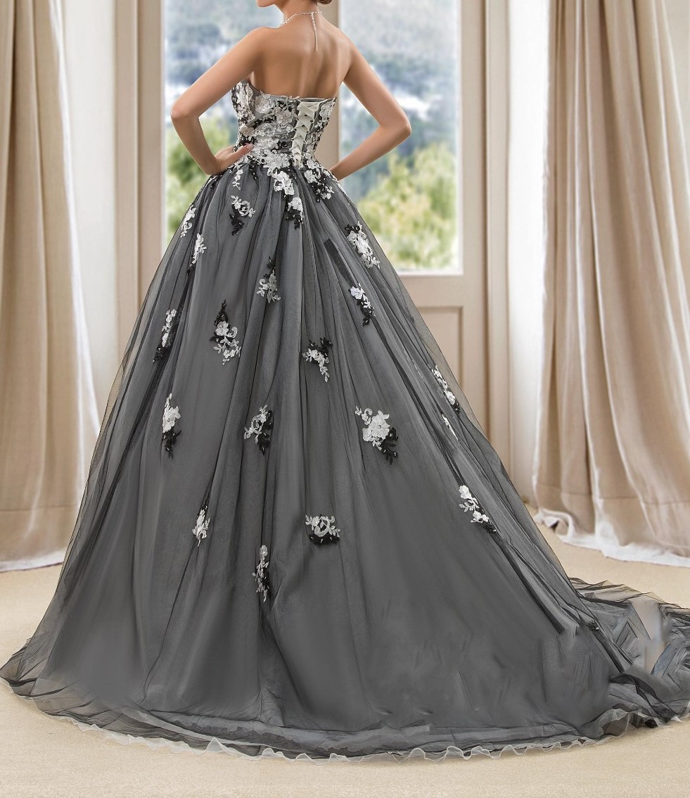Vintage blackwedding robes robe de bal robes de mari eacute